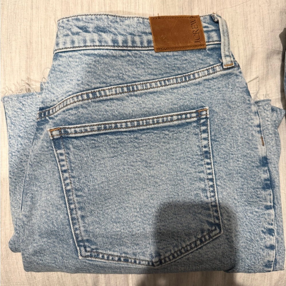 J. Crew Light Wash Wide-Leg Jeans in Pale Blue